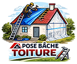 Logo pose bâche toiture